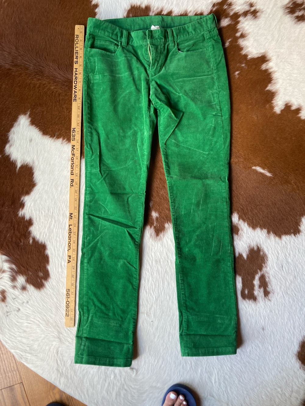 J crew Green Corduroy jeans